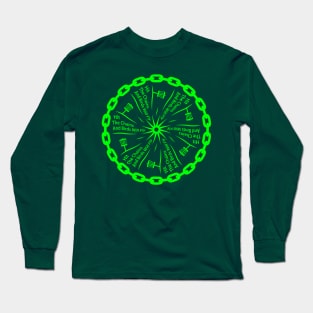 Disc Golf Chains And Birds Long Sleeve T-Shirt